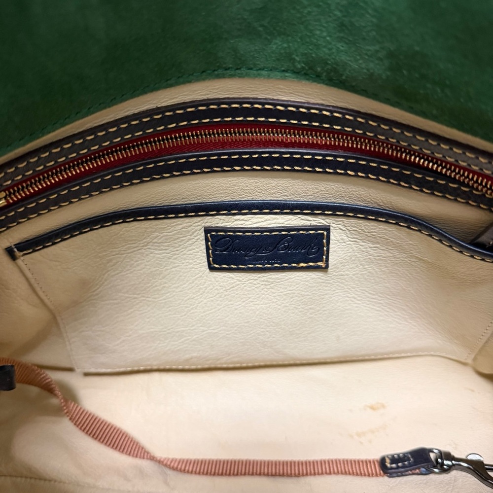Dooney & Bourke Solid Black Leather Shoulder Hand… - image 6
